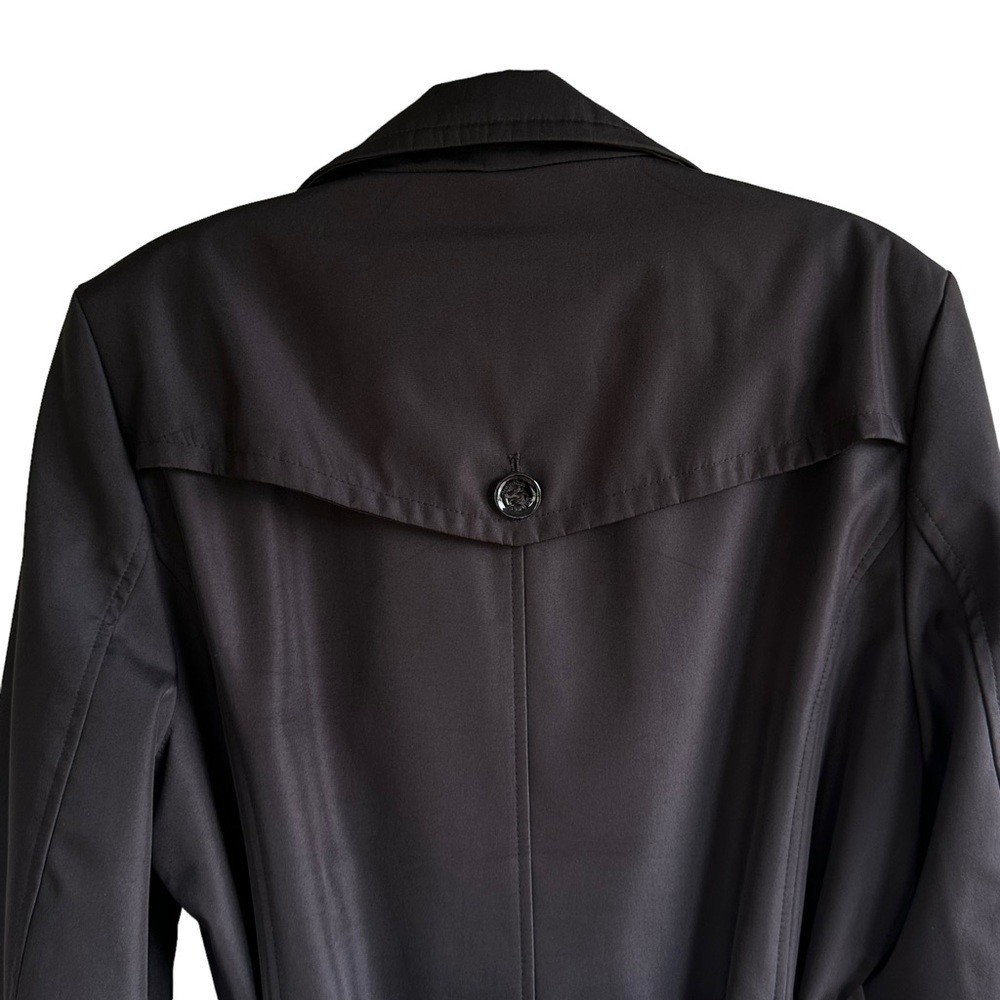 Calvin Klein Black Trench Jacket Coat Fall Quiet Luxury Minimalist - Picture 10 of 13